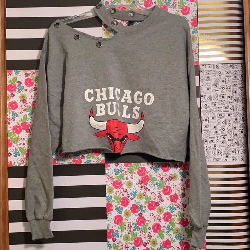 KadyLuxe Chicago Bulls crop